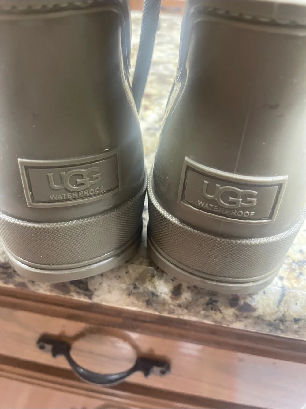 Waterproof Olive Green Rain Boots